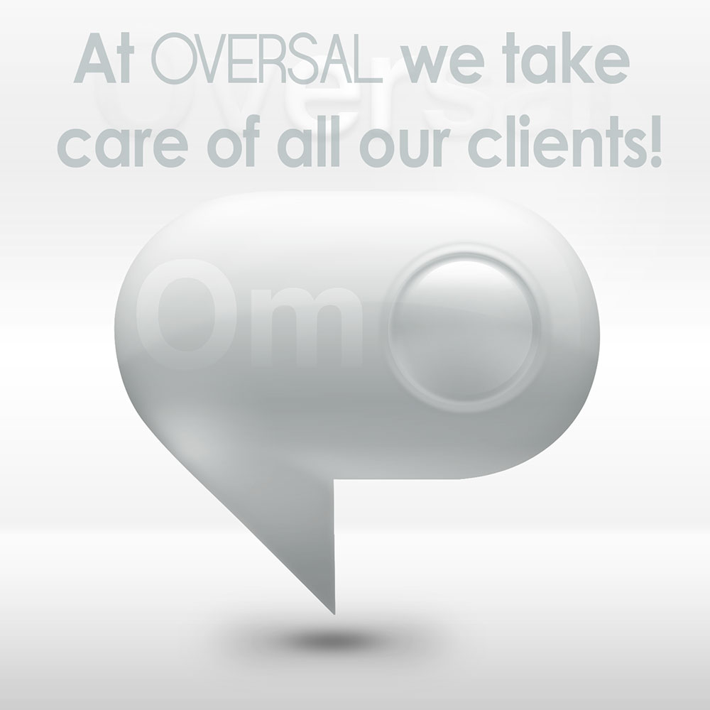 Clients projects message to clients grey graphic